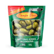AZEITONAS VERDES COM CAROÇO 500G